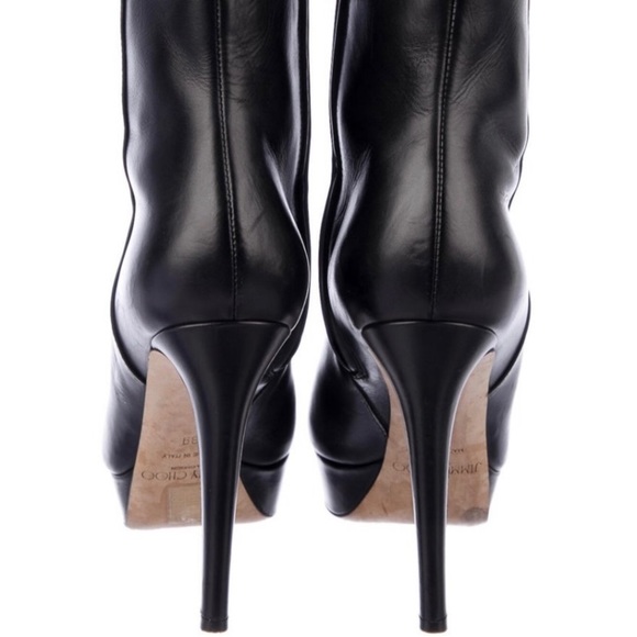 Jimmy Choo leather booties 9 - Picture 2 of 4
